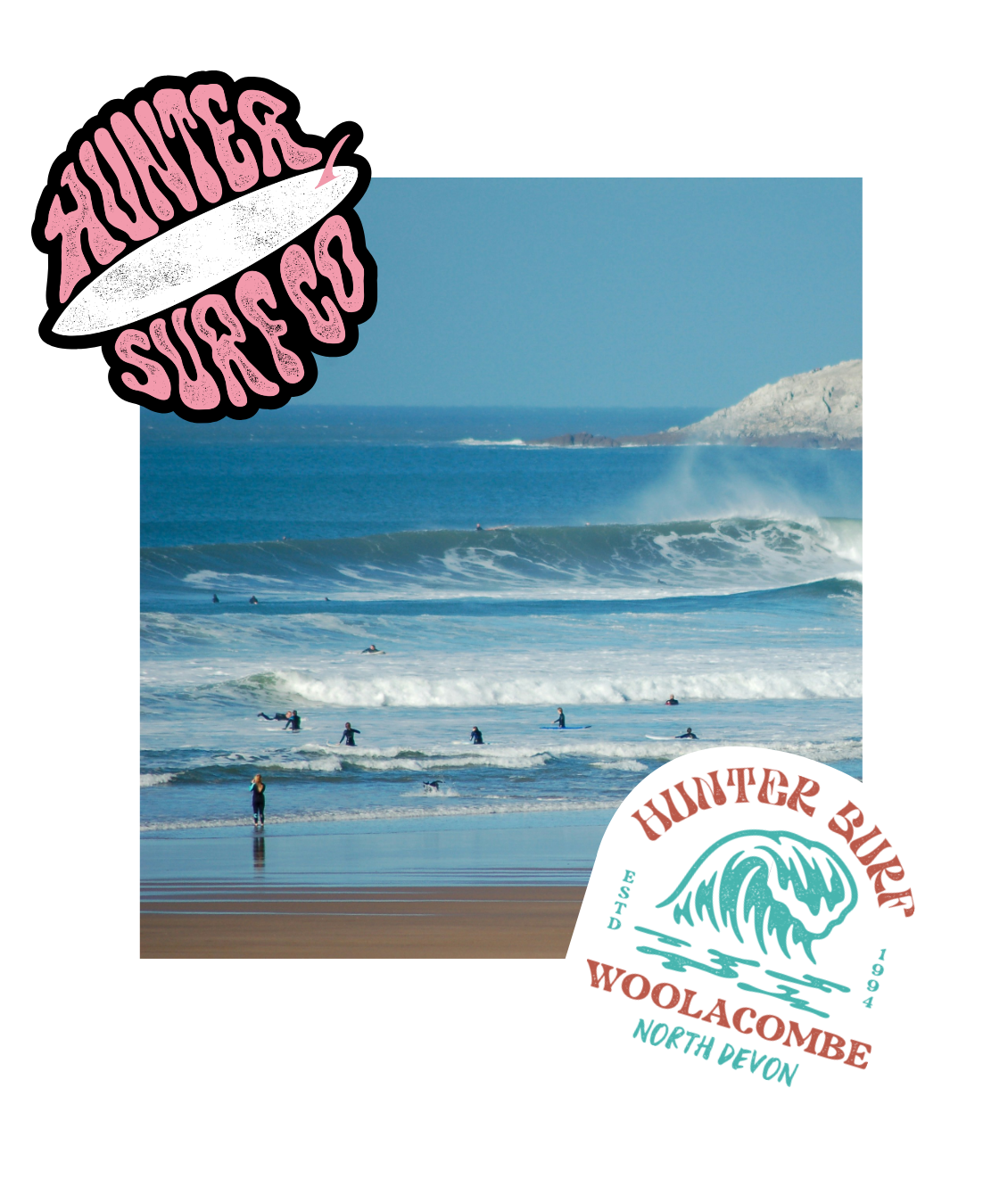 Surf Hire in Woolacombe, North Devon. Wetsuits, surfboards, sups for hire